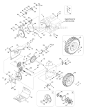 Drive System Diagram and Parts List for 31AS63EE700 2012 Yard Machines Snow Blower